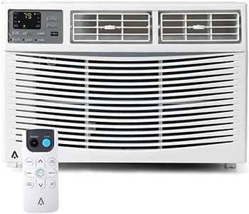 Litake 8,000 BTU Smart Window Air Conditioner - Cool up to 350 Sq. Ft. with Remote Control and WiFi, Energy Saving, Quiet, Dehumidification, Cooling only, White