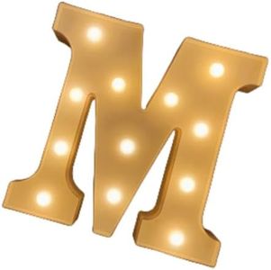 MUMUXI Marquee Light Up Letters | Large Light Up Numbers | Battery Powered and Bright with Every Letter of The Alphabet | for Wedding, Birthday, Party, Celebration, Christmas or Home Decoration (M)