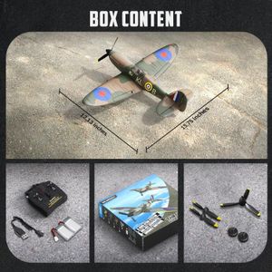 VolantexRC Spitfire RC Plane – Green Remote Control Aircraft