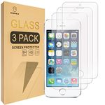 [3-PACK]-Mr Shield For iPhone SE / iPhone 5/5S / iPhone 5C [Tempered Glass] Screen Protector with Lifetime Replacement Warranty