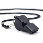 Forever Online Shopping Plastic Whistle (Pack of 1) (Black)