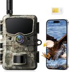 4G LTE Cellular Trail Camera, Wildlife Cameras Send Picture and Video to The Phone,Hunting Camera 24MP 1080P Game Cam with Night Vision Motion Activated Waterproof IP66 for Monitoring