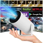 Mini Projector with WiFi and Bluetooth｜Outdoor Portable Projector 1080P/4K Support｜Smart Projector with Auto Keystone Correction｜Home/Movie Projector for Phone/TV Stick/Laptop｜2024 US Version