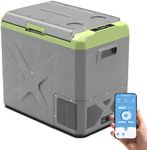 Alpicool X50 50L Car Fridge Freezer Portable Compressor Car Refrigerator 12/24V Electric Cooler for Camping, Road Trip, Picnic, Down to -20℃