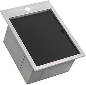 Ruvati Outdoor BBQ Workstation Sink 15 x 20 inch Topmount Marine Grade T-316 Stainless Steel RV Boat Tiny Home - RVQ5210