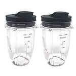 2pcs Replacement 18oz Jar cup with 