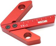 WEITARI Center Measuring Tool,Center Finder, Line Gauge Center Finder, 45/90 Degree Right Angle Line Gauge Carpenter Ruler,Aluminum Alloy Woodworking Center Scribe Square Center Scribe