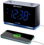 Emerson Radio CKS1507 Smartset Alarm Clock Bluetooth USB