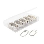 Silver Paper Clips, Jumbo/Large, Non-Skid and Smooth, 50 Clips/Box
