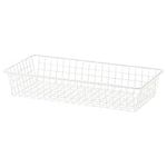 IKEA HJÄLPA Wire Basket, 80x40 cm, White