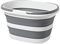 Goderewild (2023 Upgrade) Large Collapsible Bucket 4.2 Gallon (16L) for House Cleaning, Camping, and More - Space Saving, Multiuse Water Bucket for Cleaning Mop - Lightweight and Portable (Grey-1)