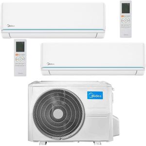 Climatiseur Midea Dual Split Inverter série EVOLUTION 9+12 avec M2OG-14HFN8-Q R-32 Wi-Fi READY A++A+