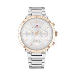 Tommy Hilfiger Analogue Multifunction Quartz Watch for Women with Silver Stainless Steel Bracelet - 1782348