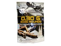 MetalTac Airsoft BBS Bag of 3,000 0.3g 6mm BBS Pellet Sniper Round for Airsoft Gun