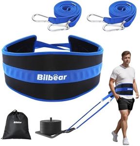 Bilbear Sled Pull Belt, Adjustable Sledge Training Waist Belt, Pull Belt, Weightlifting, Squats, Leg Muscles, Strength Training, Resistance Training, Core Strength Training