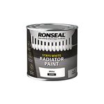 STAY WHITE RADIATOR PAINT Ronseal Stay White Radiator Paint White Gloss