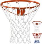 Basketball Nets Heavy Duty Outdoor - 2 Pack, 7.4 Oz, 12 Loops All-Weather Anti-Whip Professional Heavy Duty Basketball Nets Replacement, Suitable for Basketball Hoop Outdoor/Pool Basketball Hoop