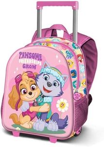 Paw Patrol Friendship Small 3D Backpack with Wheels, Pink, 26 x 34 cm, Capacity 12.5 L, Pink, Einheitsgröße, Small 3D Backpack with Wheels Friendship