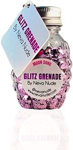 Neva Nude Face and Body Glitter Keychain - Holographic Chunky Glitter in Aloe for Festivals, Raves, and More | Cosmetic Grade | Super Sparkly (Moon Song Glitz Grenade)