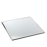 25cm Square Candle Mirror Plate - Pack of 1, 6 or 12 Mirrored Table Centrepieces - Wedding (1)