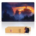 Paramint Magic Hour (Stitched) - MTG Playmat by Andreas Rocha - Compatible with Magic the Gathering Playmat - Play MTG, YuGiOh, TCG - Original Play Mat Art Designs & Accessories