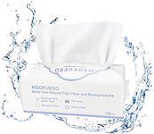 Disposable Face Towel, MSOEUESO 100% Cotton Facial Tissues, Wet Dry Face Cloths, Biodegradable Clean Towels, Makeup Remover Wipes, Ultra Soft for Adults and Baby 100 count, 1 pack