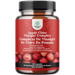 Potent Apple Cider Vinegar Capsules – ACV Pills Nutritional Supplements for Digestive Health with Natural Cleansing & Size Reducing Formula for Women & Men Designed to Help You Reach Your Goal 180CT