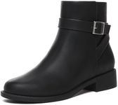 Athlefit Women's Black Ankle Boots 