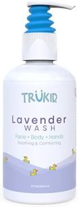 TruKid Lavender Skin Cream or Body Wash for Kids - Hydrates & Moisturizes Sensitive Skin, All Natural Ingredients, Enriched with Shea Butter, Cocoa, Grape Seed Oil & Vitamin E
