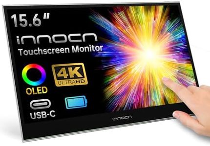 INNOCN 15.6 inch Portable Monitor Touchscreen 4K OLED PU15-Pre USB Type C HDMI External Monitor with Battery for Laptop PC Mac Tablet PS4 Xbox Switch