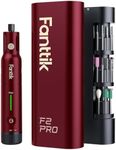 Fanttik F2 PRO Cordless Rotary Tool Kit Strong Magnetic Motor, Revostor Hub, 5 Variable Speed, 25000 RPM, 55 Accessories, for 3D Printed Sanding, Polishing, Drilling, Carving, Cutting DIY Craft, Red