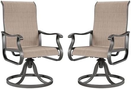 Amopatio Outdoor Swivel Rocker Chairs Set of 2