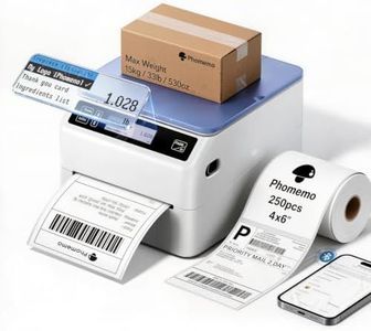 Phomemo D422S Shipping Label Printer with Scale & Packs of 250pcs 4x6 Thermal Labels