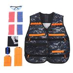 Kids Kids Elite Tactical Vest Kit Toy Gun Clip Jacket Kit for Nerf Gun N Strike Series Vest+ Clip +Soft Darts+Goggle +Mask (Style 4)
