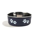 Tail Lovers Co. Printed Steel Dog Bowl - Blue - M