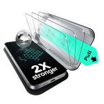 ESR 3 Pack for iPhone 16 Pro Tempered Glass, Military Grade Shatterproof, 9H Hardness Screen Guard, Full Coverage Screen Protector with UltraFit Tray