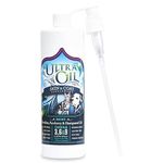 Ultra Oil Skin and Coat Supplement for Dogs and Cats with Hemp Seed Oil, Flaxseed Oil, Grape Seed Oil, Fish Oil for Relief from Dry Itchy Skin, Dull Coat, Hot Spots, Dandruff, and Allergies (16 oz)