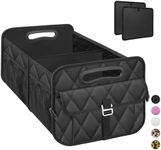 Olosar Trunk Organizer for Car, Collapsible Car Organizers and Storage - Portable Trunk Organizer SUV Car Accessories for Women/Men for Any Car, SUV, Mini-Van, Black