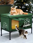 Outdoor Heated Cat House, Indestruc
