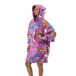 Hello Kitty x Friends Characters Purple Oversized Hooded Blanket