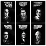 Great Scientist (Homi bhabha, Abdul Kalam, CV Raman, Satyendra Nath Bose,Sarabhai, Ramanujan ), Motivational and Inspirational Quotes Posters, Pack of 06. (Vinyl (Stickers), Medium (A3) 12X18 IN)