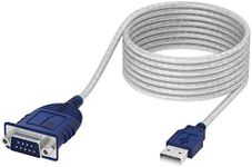 SABRENT USB 2.0 to Serial (9-Pin) DB-9 RS-232 Converter Cable, Prolific Chipset, Hexnuts, [Windows 10/8.1/8/7/VISTA/XP, Mac OS X 10.6 and above] 10-Feet (CB-9PTF)