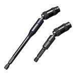 Litorange 2 Pcs Magnetic Pivot Drill Bit Holder,1/4" Hex Pivoting bit Holder, 20 Degree Rotary Quick Release Drill Extension Screwdriver Bit Holder for Narrow Spaces or Corners