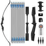 NorthSpoor Recurve Bow and Arrow 40lbs Archery Bows Set,Recurve Bow for Archery Beginners Adult Left and Right Hands Suitable for outdoor target practice
