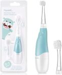 Papablic Toddler Electric Toothbrush, Baby Toothbrush with Smart LED Light Timer, Travel Gift for Kids Ages 1 2 3 4 Years, 2 Brush Heads (Basic)