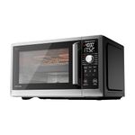 TOSHIBA Optichef Pro Air Fryer Combo Countertop Microwave Oven with Origin Inverter, ChefDefrost, 1.0 Cu.ft., 1000W, Black Stainless Steel, ML2-EC10SAITC(BS)