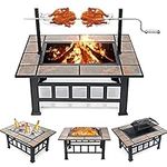 SINGLYFIRE 37 Inch Fire Pit Table w