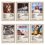 Lana Del Rey Posters Set of 6 Album Cover Posters 8 by 12 inch Music Posters for Room Aesthetic Canvas Wall Art for Teens Room Decor UNFRAMED (Lana Del Rey)