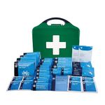 Reliance Medical Catering First Aid Kit - for 20 Persons for Office, Home, Workplace, First Aid Storage Box Contains Essentials - HSE Compliant, Blue, 82 Pieces