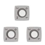 FomaSP 15mm Square with 6" Radius Carbide Cutter Inserts (15mmX15mm X2.5mm-R150) for Woodturning Roughing Tool Fit for Byrd Shelix Cutterhead,3pcs